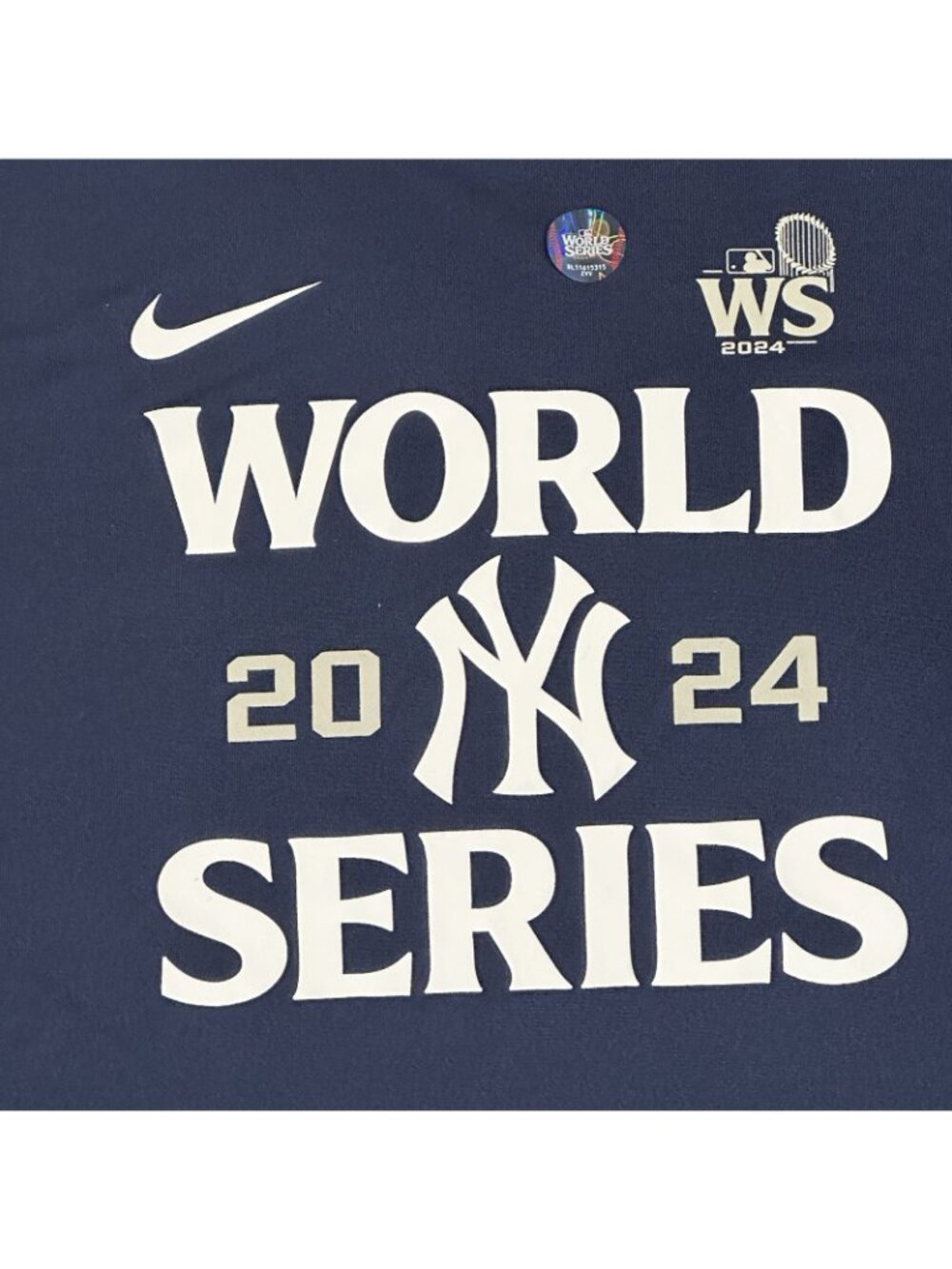 New York Yankees 2024 World Series Shirt Nike Dri Fit Navy XXL - Picture 3 of 5